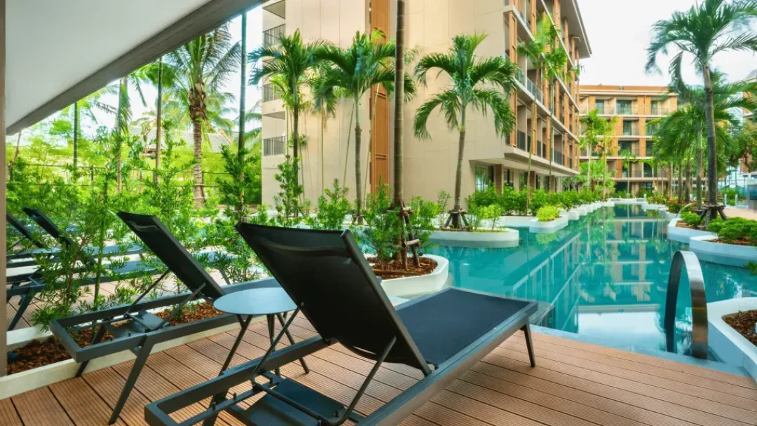 Flora Pool Access Room - Terrace Lounge with Sea View