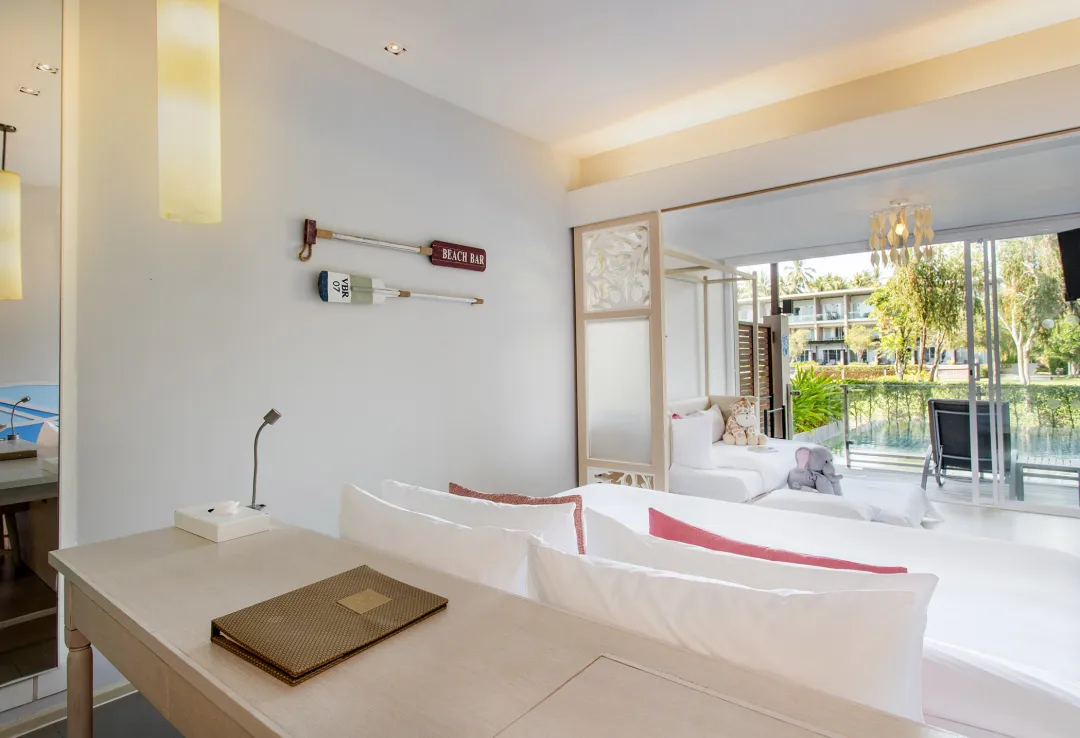 Pool Access Family Room - Bedroom View