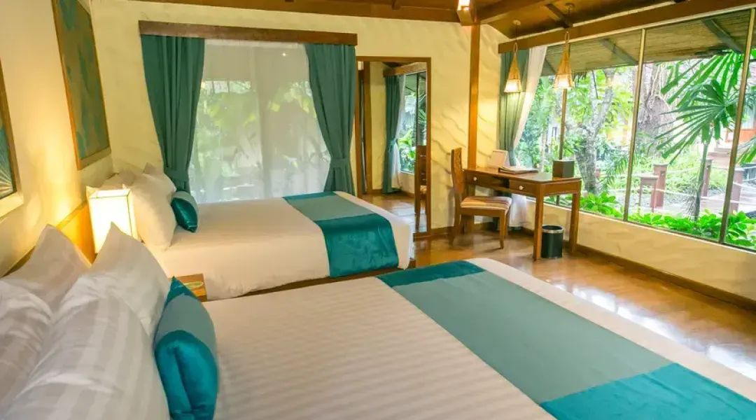 Premium Deluxe Cabana Garden View - Twin Bed