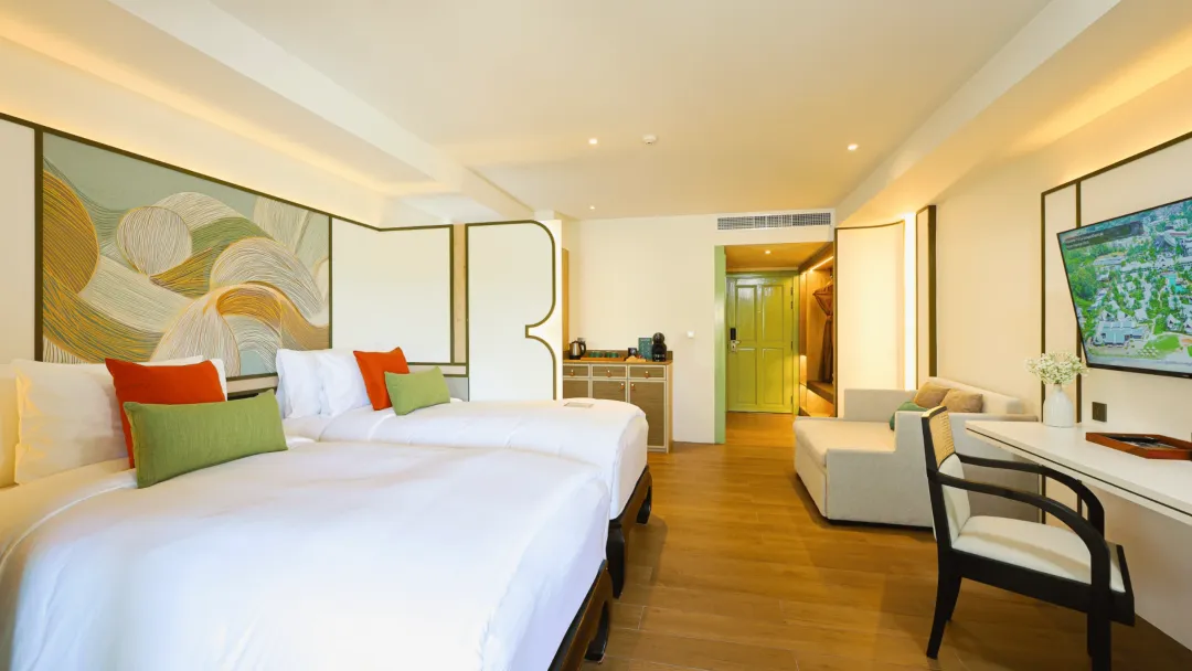 Deluxe Two Bedroom - Twin Bed View
