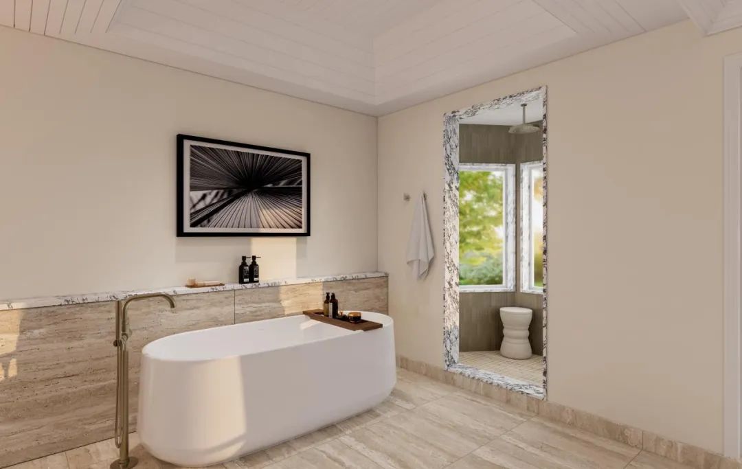Odysseys Travel - Sugar Beach, A Viceroy Resort  - Rooms - Luxury Sugar Mill Room - Bathroom