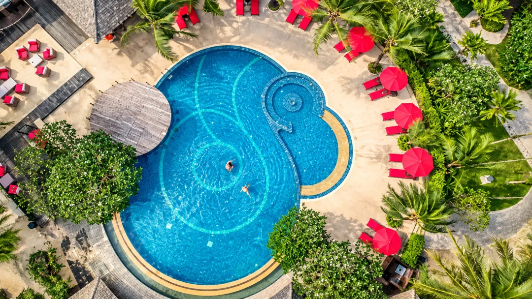 Odysseys Travel - Centara Koh Chang Tropicana Resort - Pool Aerial View