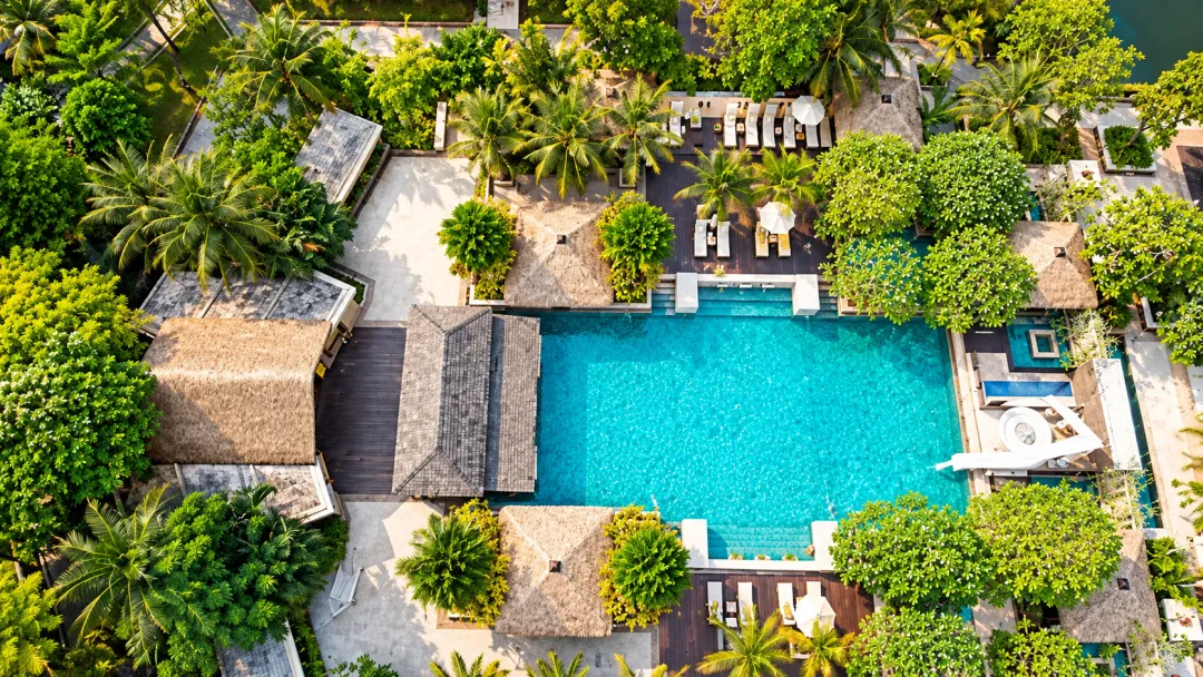 Odysseys Travel - Centara Koh Chang Tropicana Resort - Main Pool Aerial View