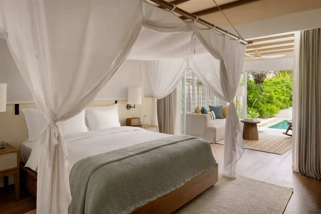 Odysseys Travel - Six Senses Kanuhura - Two Bedroom Beach Villa with Pool - King Bed