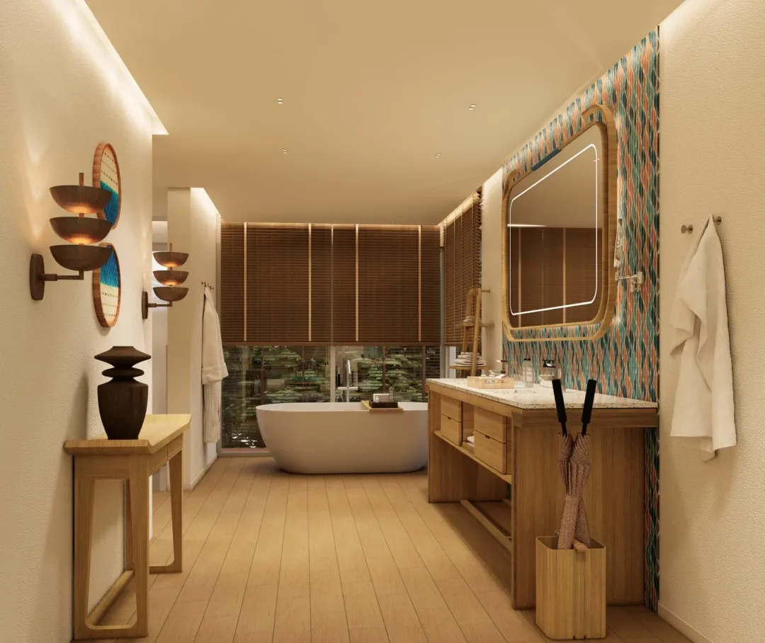 Hilltop Ocean View Pool Villa - Bathtub Room