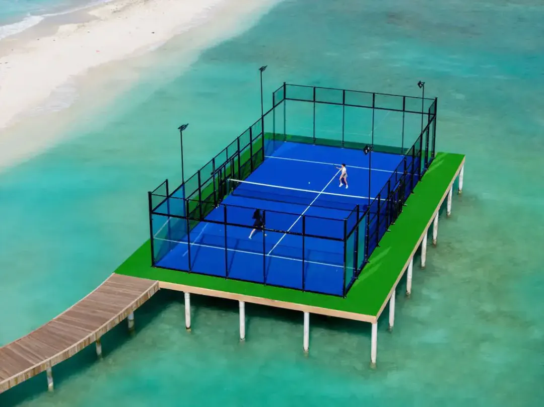 Odysseys Travel - Meyyafushi Maldives - Overwater Tennis Court