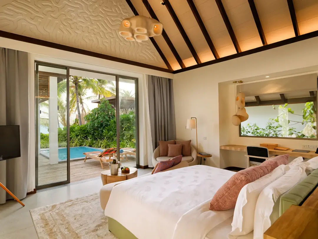 Odysseys Travel - Meyyafushi Maldives - Beach Pool Villa - King Bed