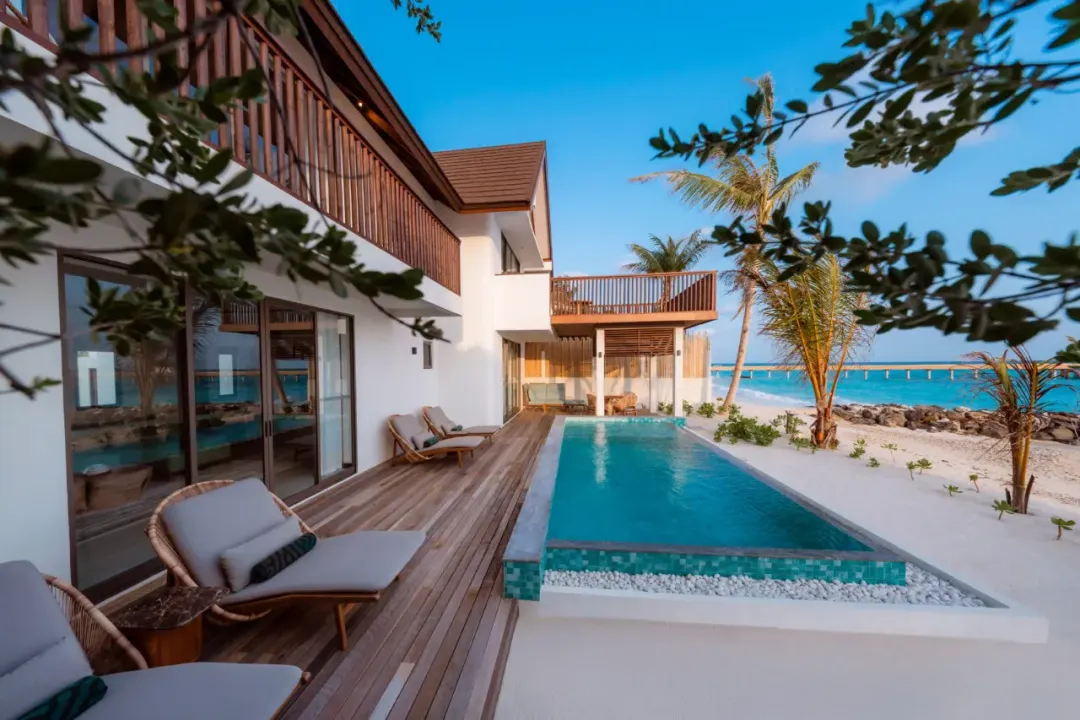 Odysseys Travel - Meyyafushi Maldives - Two Bedroom Beach Pool Suite - Private Pool
