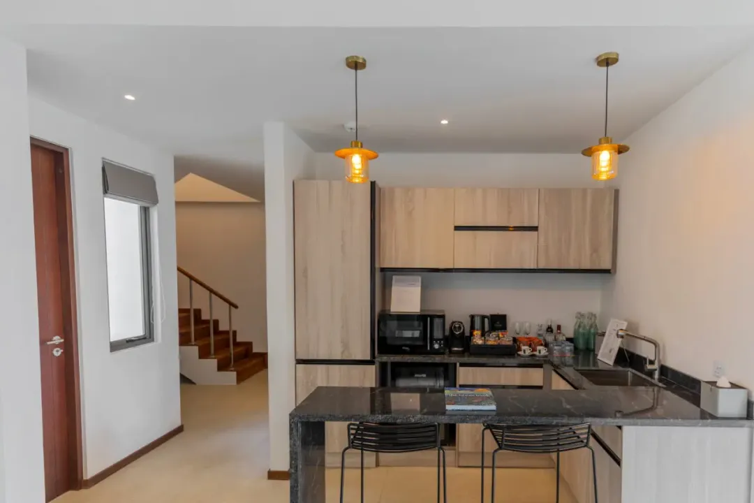 Odysseys Travel - Meyyafushi Maldives - Two Bedroom Beach Pool Suite - Kitchenette