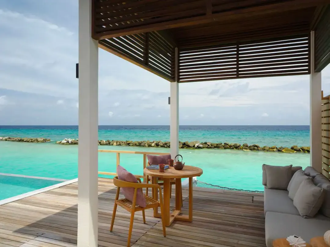 Odysseys Travel - Meyyafushi Maldives - Semi Ocean Pool Villa - Terrace