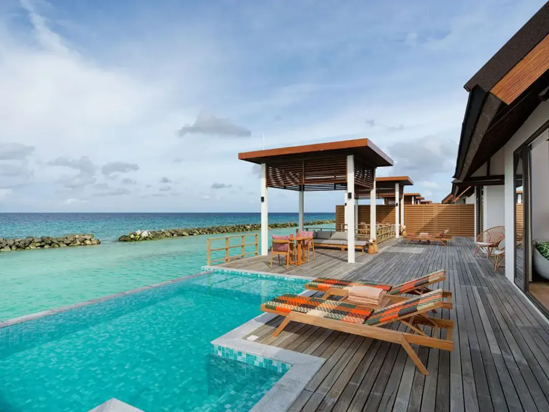 Odysseys Travel - Meyyafushi Maldives - Two Bedroom Semi Ocean Pool Villa - Infinity Pool