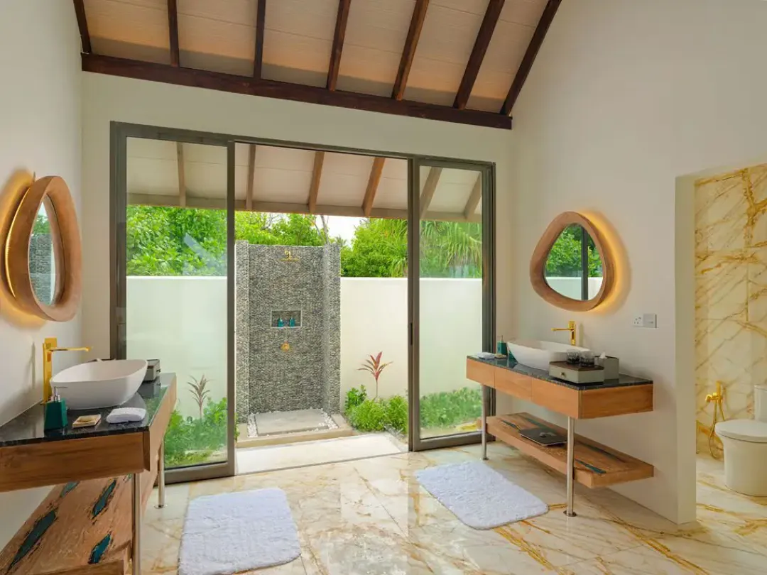 Odysseys Travel - Meyyafushi Maldives - Semi Ocean Pool Suite - Bathroom