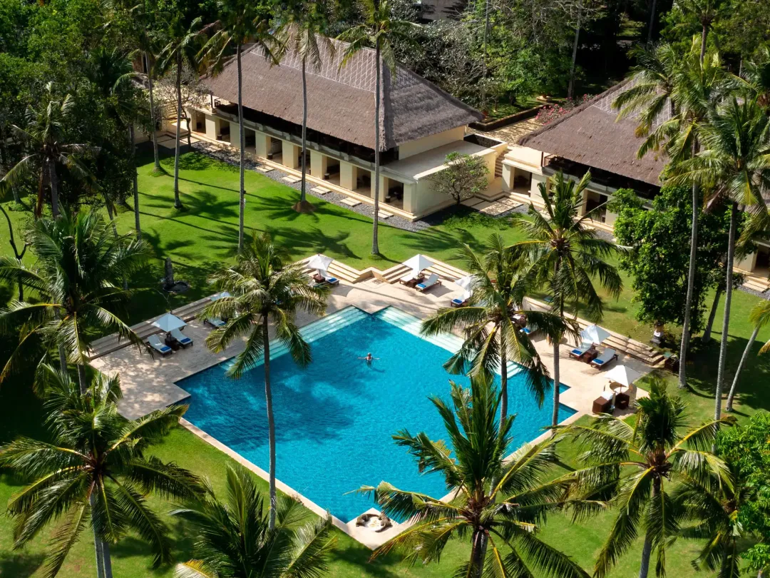 Alila Manggis - Pool Aerial View