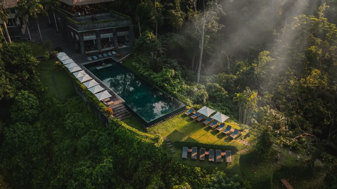 Alila Ubud - Villa Aerial View