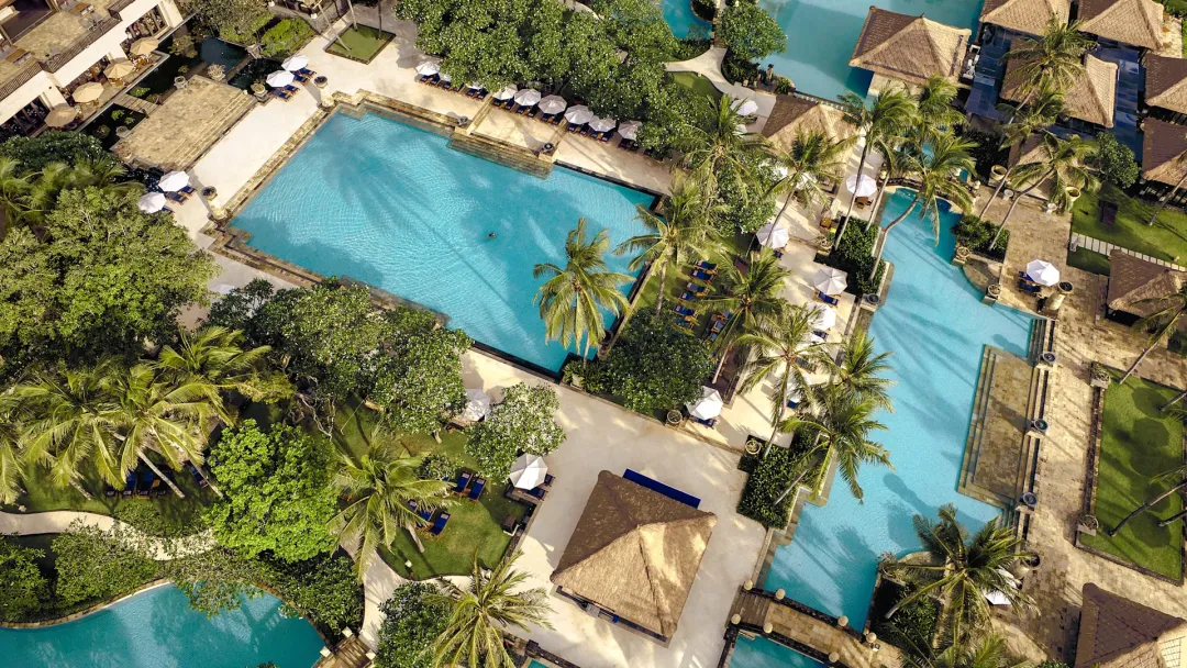 Conrad Bali - Pool Aerial View