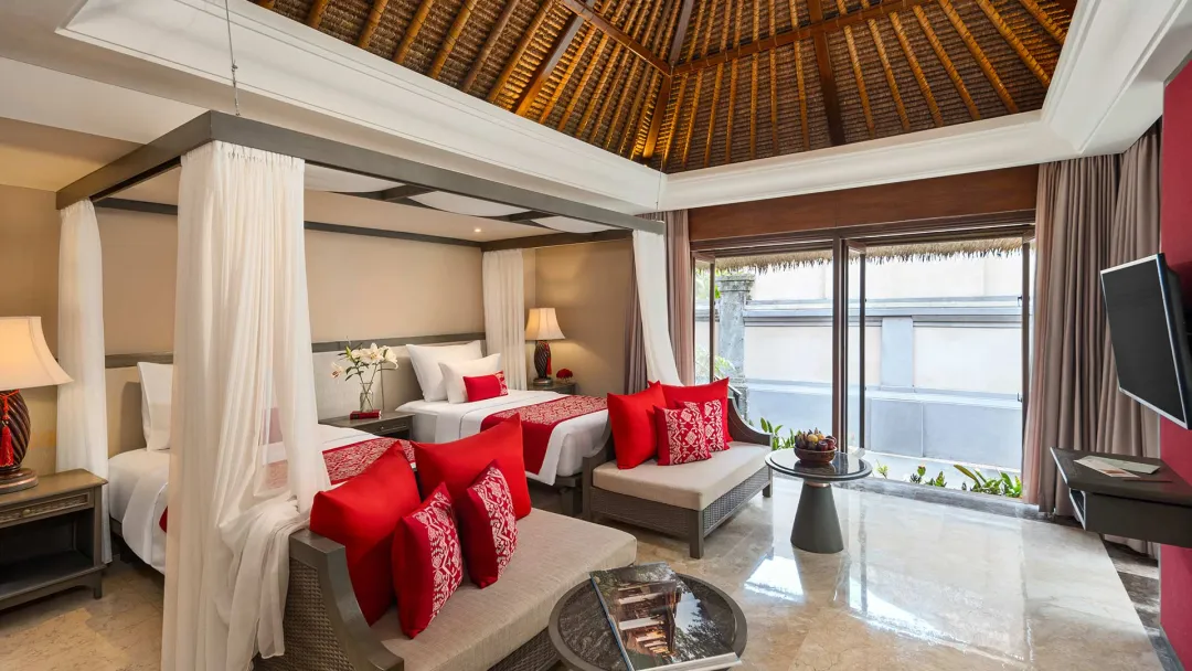 Two Bedroom Valley Pool Villa - Twin Bed View