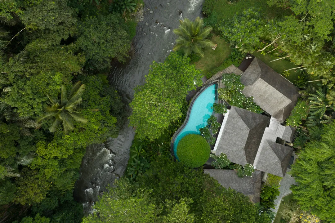 Reserve Pool Villa - Pool Aerial View