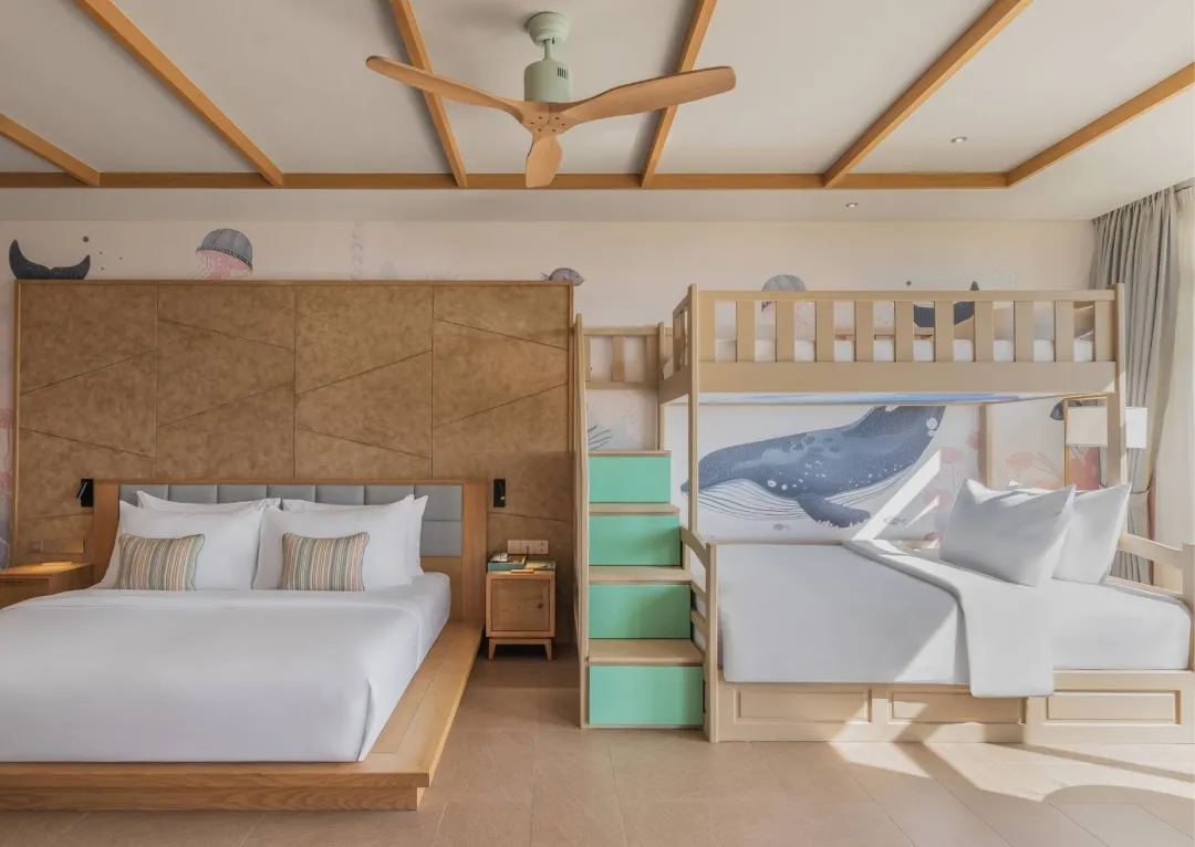 Odysseys Travel - Fusion Resort and Villas Danang - Family Garden Suite - King Bed & Bunk Bed