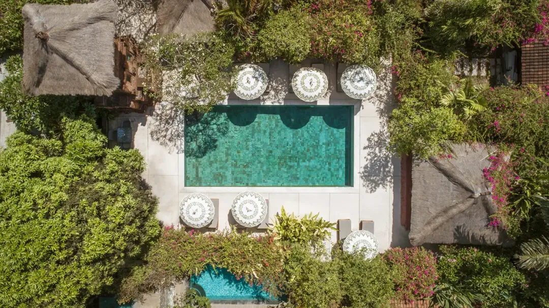The Pavilions Bali - Pool Aerial View
