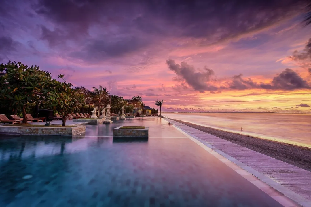 The Seminyak Beach Resort & Spa - Pool Sunset View