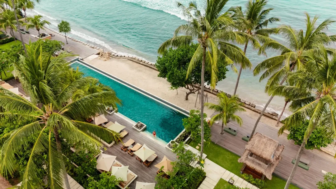 Qunci Villas Resort - Pool Aerial View