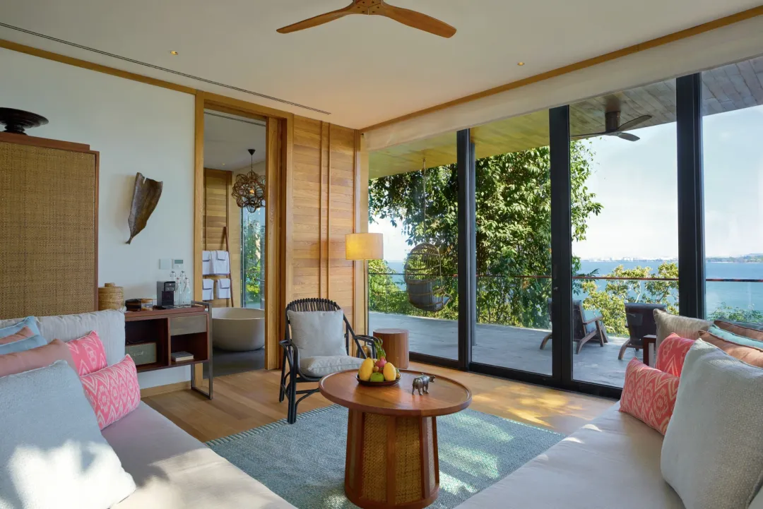 Oceanfront Two Bedroom Pool Villa - Seating Aeria