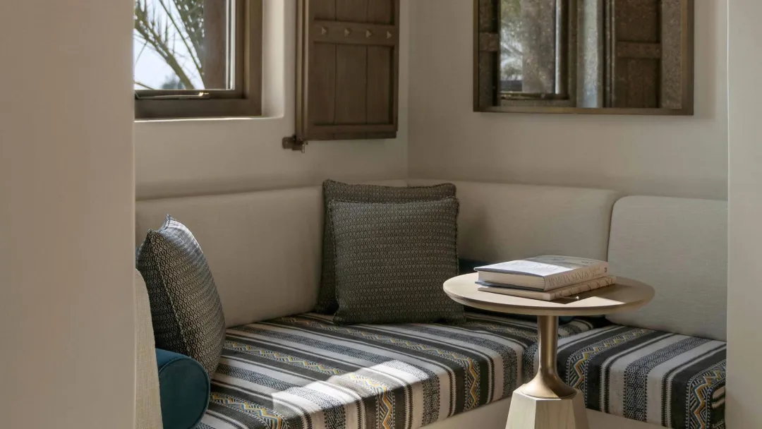 Odysseys Travel - Bab Al Shams - Rooms - Deluxe Desert View Room - Seating Area