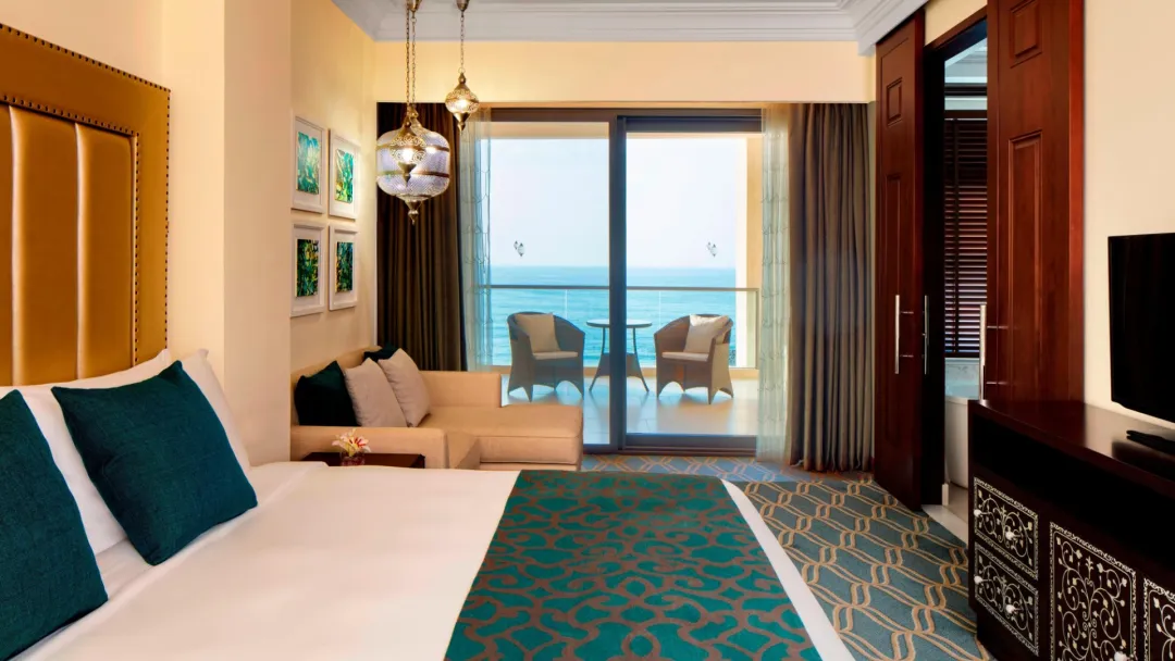 Odysseys Travel - Ajman Saray - Deluxe Sea View Room - Bedroom