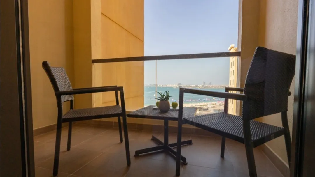 Odysseys Travel - Amwaj Rotana - Rooms - Ain Dubai Sea View Room with Balcony - Balcony