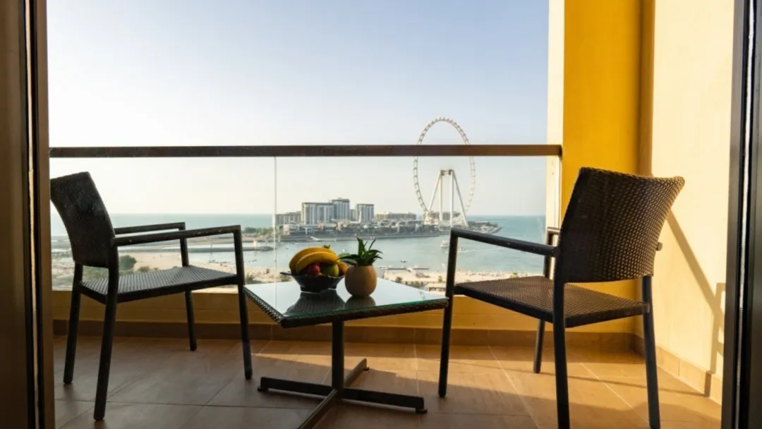 Odysseys Travel - Amwaj Rotana - Rooms - Sea Front Club Rotana Room with Balcony - Balcony