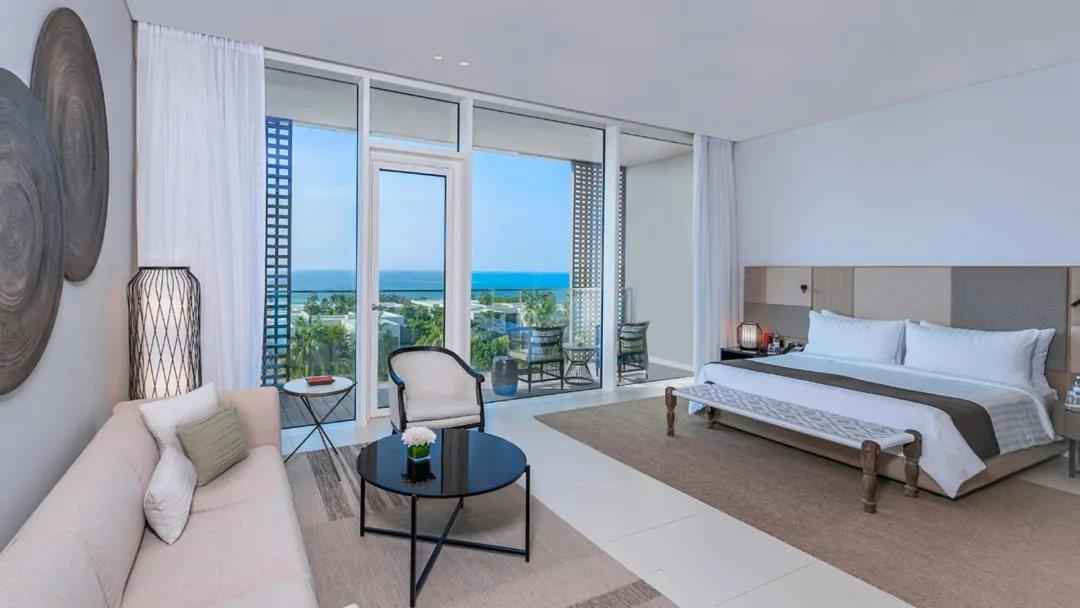 Odysseys Travel - Al Zorah Beach Resort - Premier Ocean View Room with Private Terrace - Bedroom