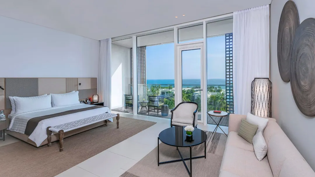 Odysseys Travel - Al Zorah Beach Resort - Deluxe Ocean View Suite with Private Terrace - Bedroom