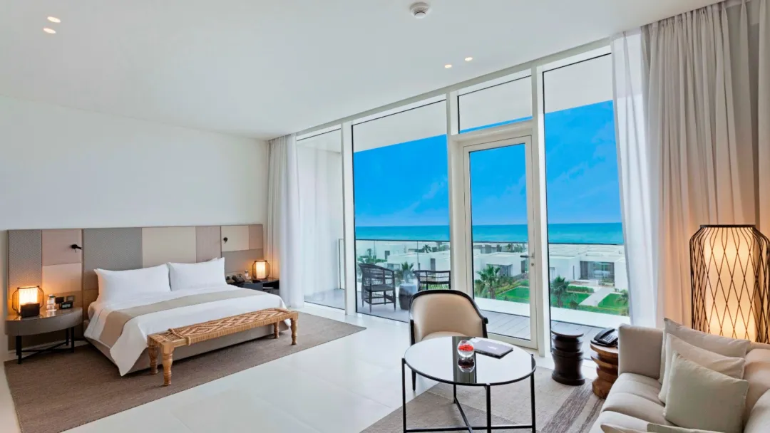 Odysseys Travel - Al Zorah Beach Resort - Deluxe Ocean View Suite with Private Terrace - Bedroom View
