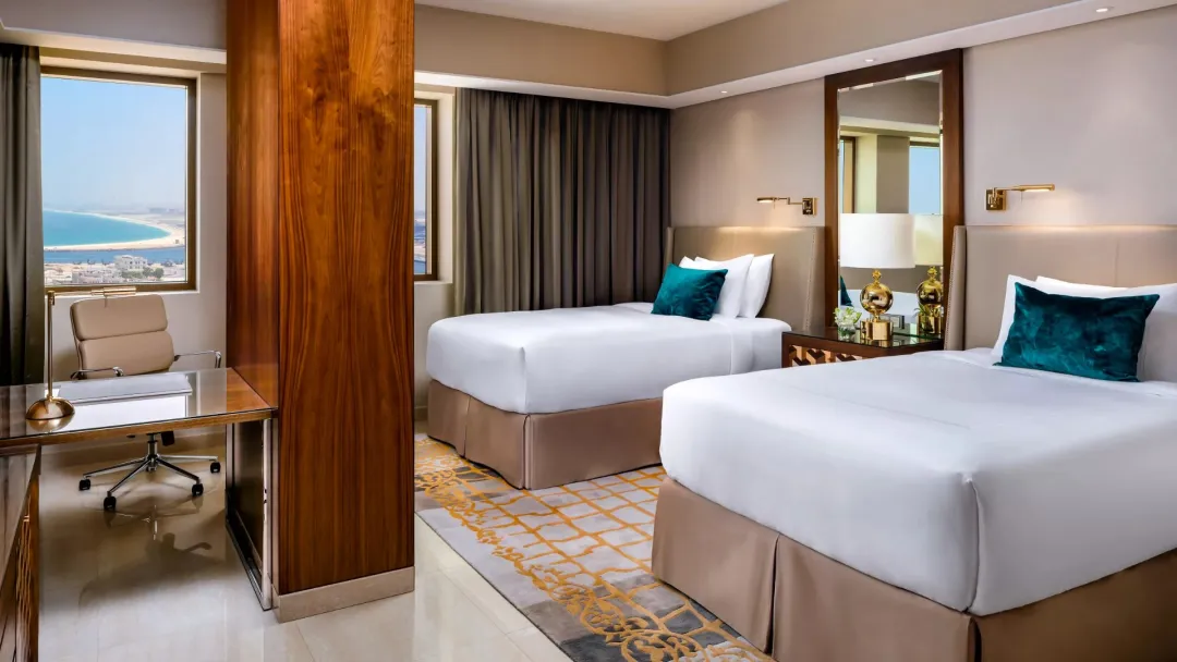 Odysseys Travel - Fairmont Ajman - Fairmont Sea View Double - Bedroom