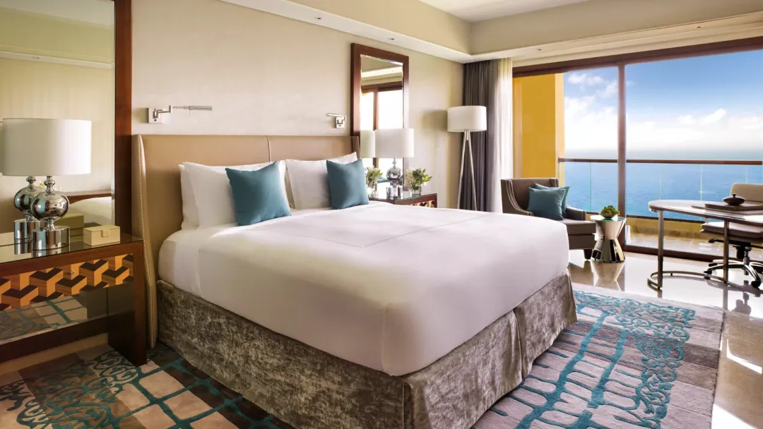 Odysseys Travel - Fairmont Ajman - Deluxe Sea View King - Bedroom