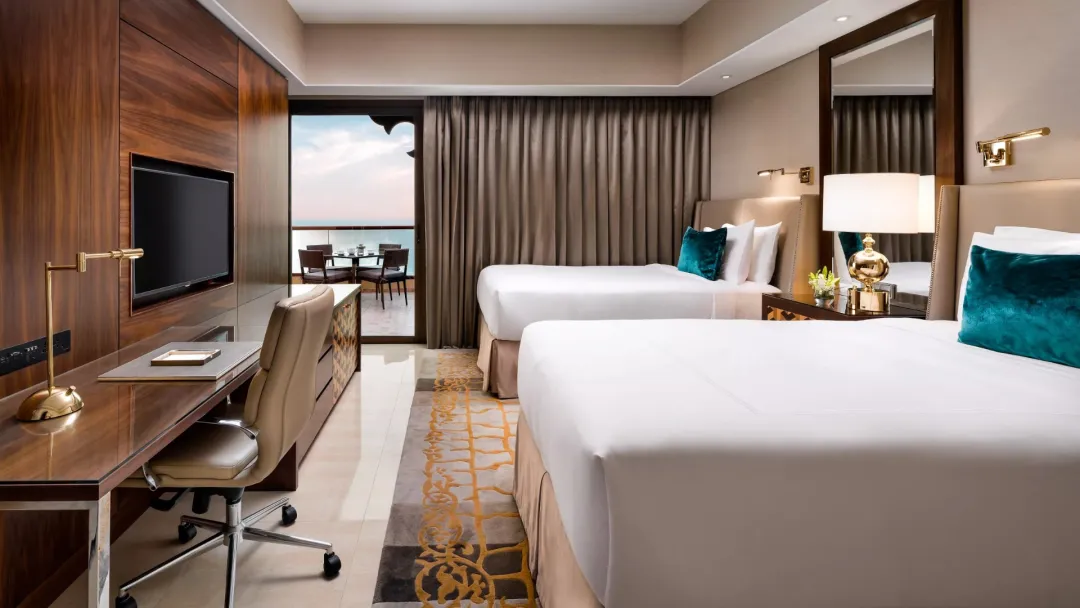 Odysseys Travel - Fairmont Ajman - Deluxe Sea View Double - Bedroom