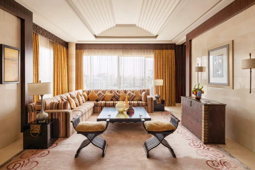 Odysseys Travel - Raffles Dubai - Diplomatic Suite - Living Area