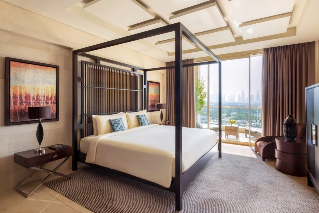 Odysseys Travel - Raffles Dubai - Landmark Suite - Bedroom