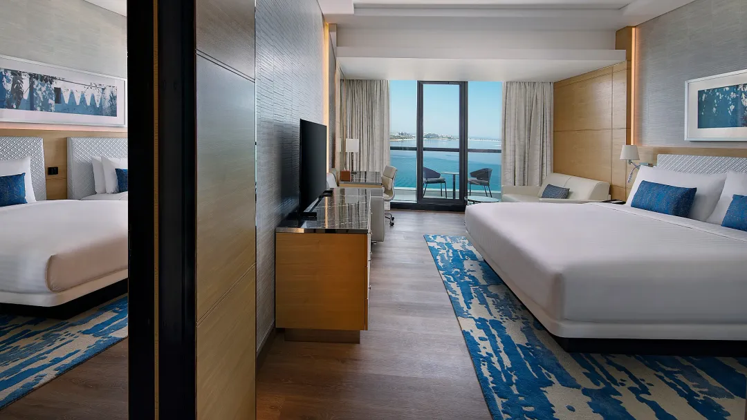 Odysseys Travel - Marriott Resort Palm Jumeirah Dubai - Rooms - Palm Deluxe Family Room - Connecting Room