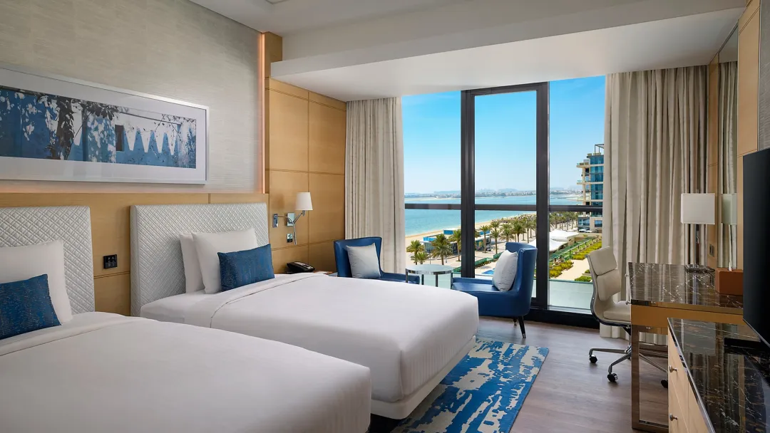 Odysseys Travel - Marriott Resort Palm Jumeirah Dubai - Rooms - Grand Deluxe Double - Bedroom (Twin)