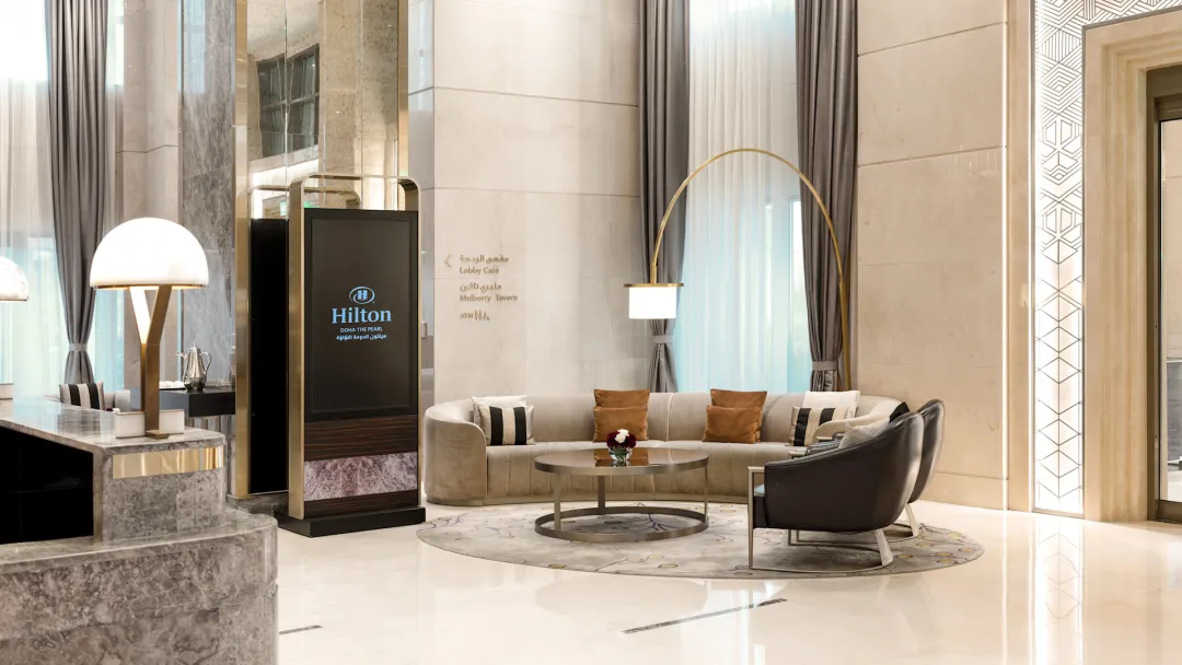 Odysseys Travel - Hilton Doha The Pearl - Lobby