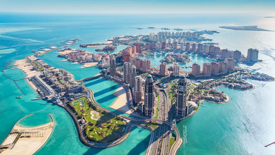 Odysseys Travel - Hilton Doha The Pearl - Aerial View