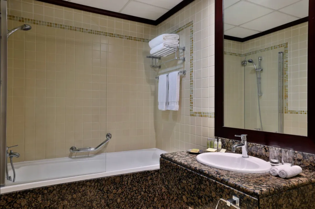 Odysseys Travel - Hilton Dubai The Walk - Twin Deluxe Room with Sea View and Balcony - Bathroom