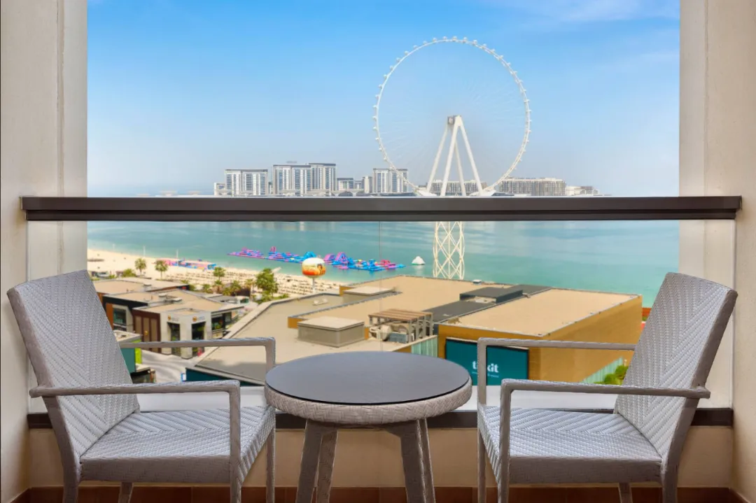Odysseys Travel - Hilton Dubai The Walk - King Executive Room with Sea View and Balcony - Balcony