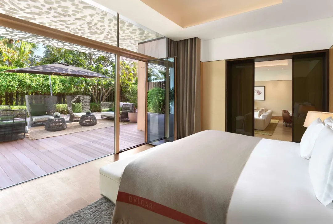 Odysseys Travel - Bvlgari Resort Dubai - Garden Deluxe Suite - Bedroom