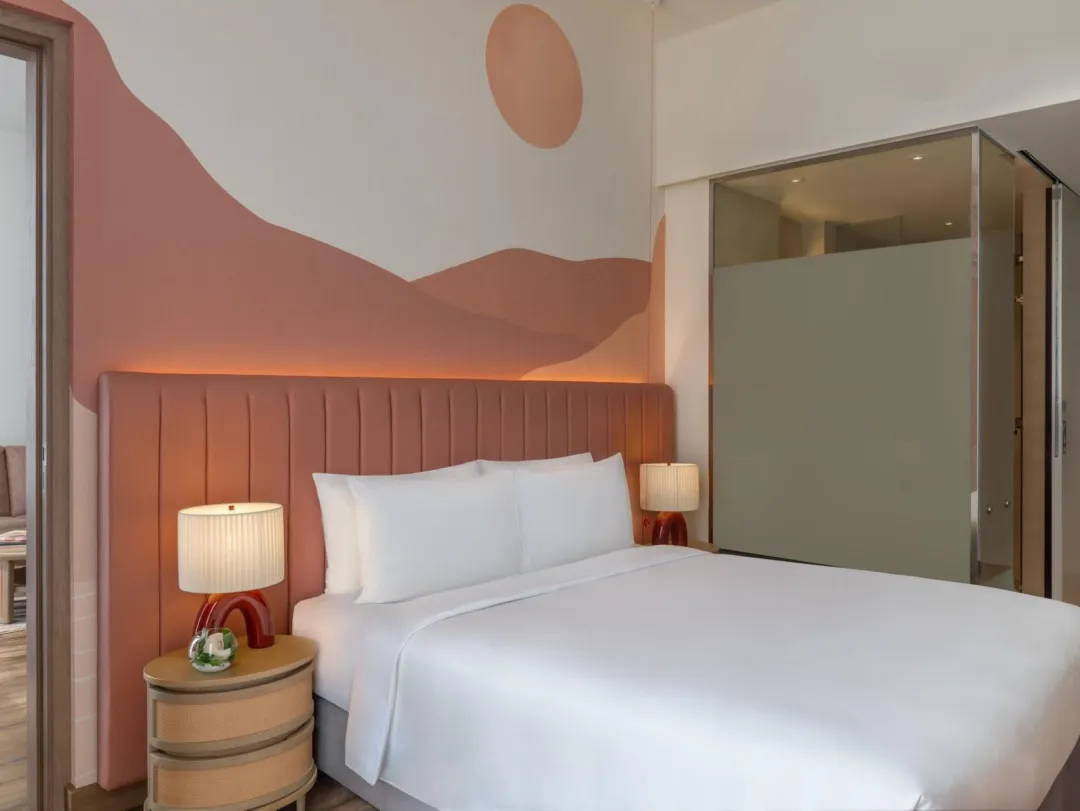 Odysseys Travel - Yas Plaza Circuit - Yas Island by IHG - Two Bedroom Suite Pool View Theme Park Access - Bedroom (Queen)