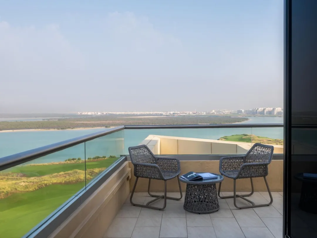 Odysseys Travel - Yas Plaza Mangroves by IHG - One King Deluxe Sea View Balcony Theme Park Access - Balcony