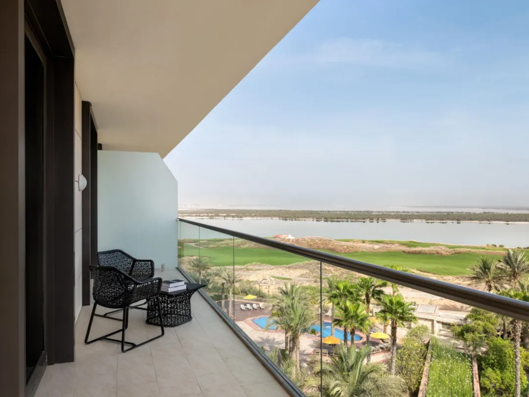 Odysseys Travel - Yas Plaza Bay - Two Bedroom Suite Sea View Balcony - Balcony