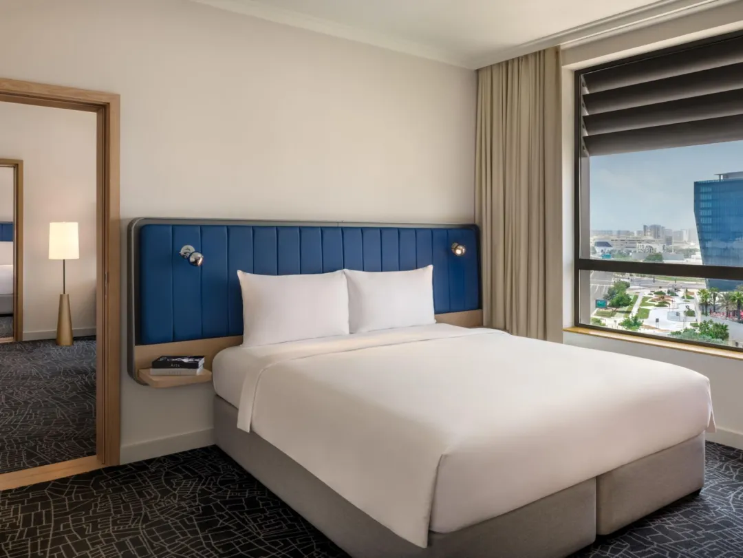 Odysseys Travel - Yas Plaza Bay - One King Deluxe Family Suite Plaza View - Bathroom