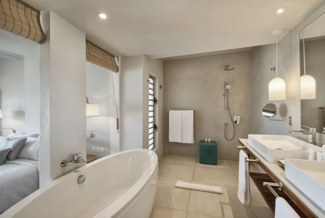 Odysseys Travel - Preskil Island Resort Mauritius - Rooms - Prestige Room - Bathroom